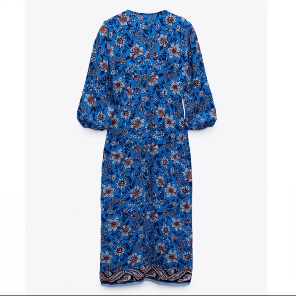 NWT bloggers favorite Zara wrap dress - Picture 6 of 7